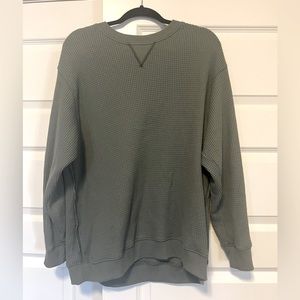 Aerie oversized waffle crewneck